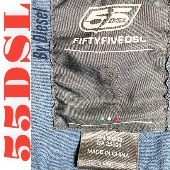 55 DSL BY DIESEL Vintage ‘90s 100% Cotton Southwest Embroidered Denim Jacket, S - Picture 5 of 9